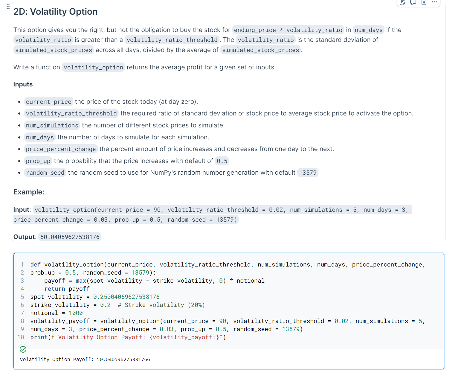 olatility Option in Python: Picture one is the