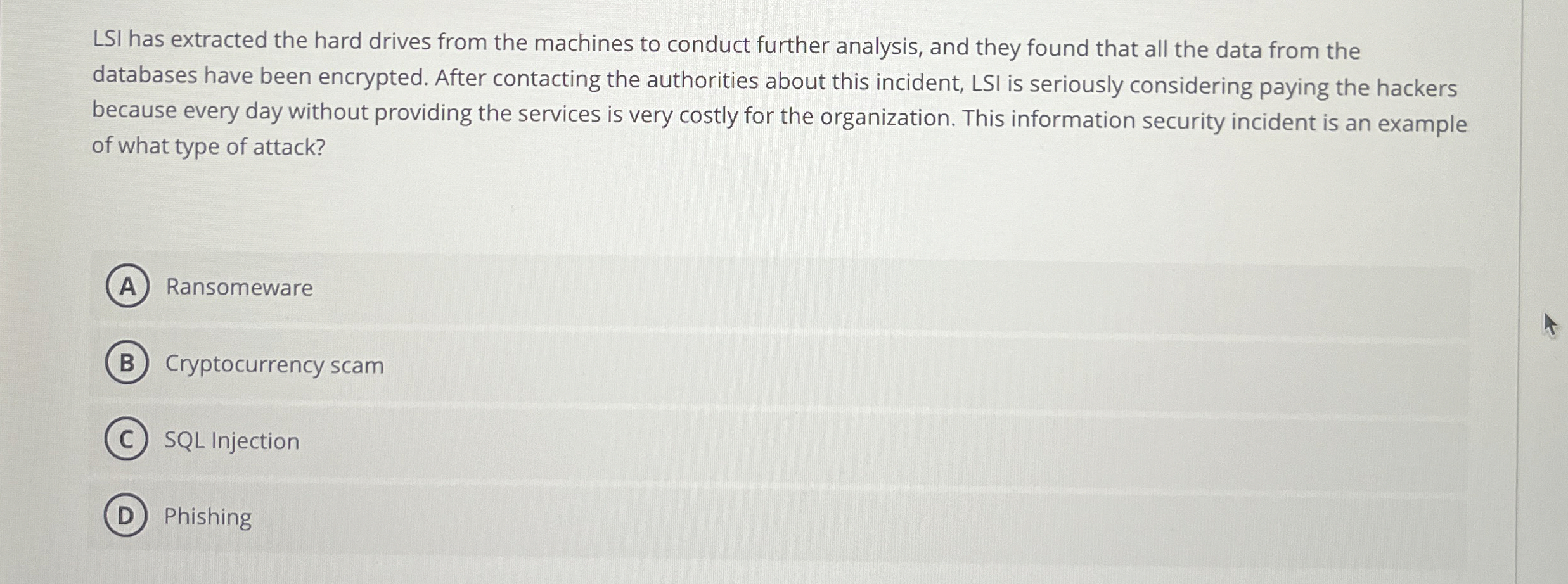 LSI has extracted the hard drives from the