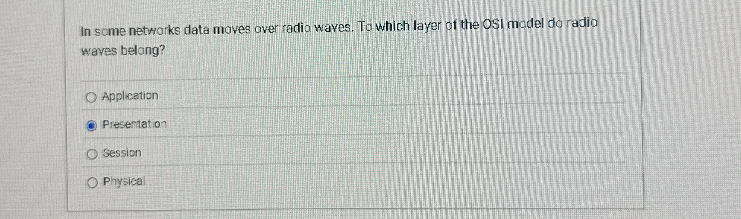 In some networks data moves aver radia waves. To