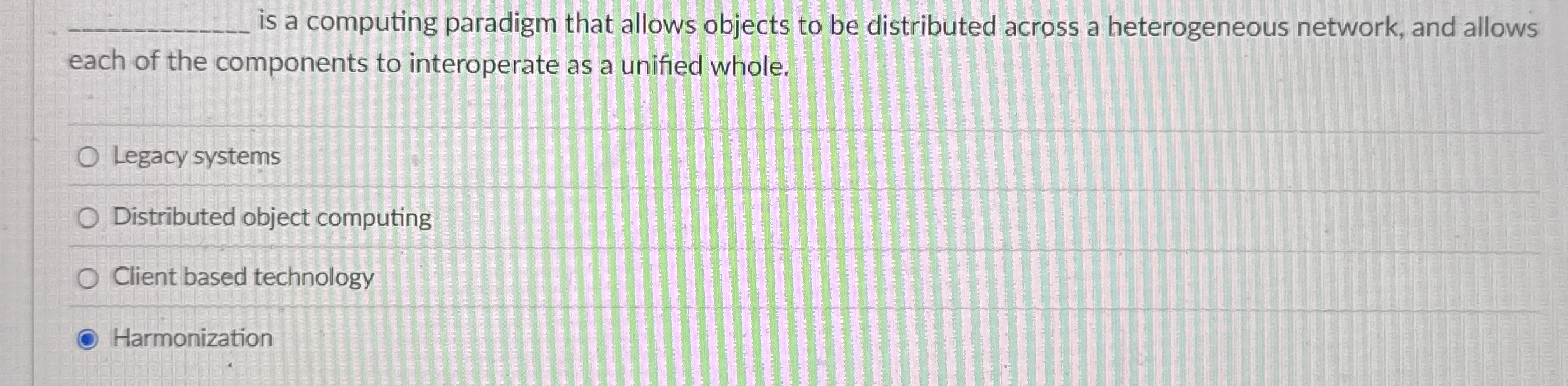 is a computing paradigm that allows objects to be