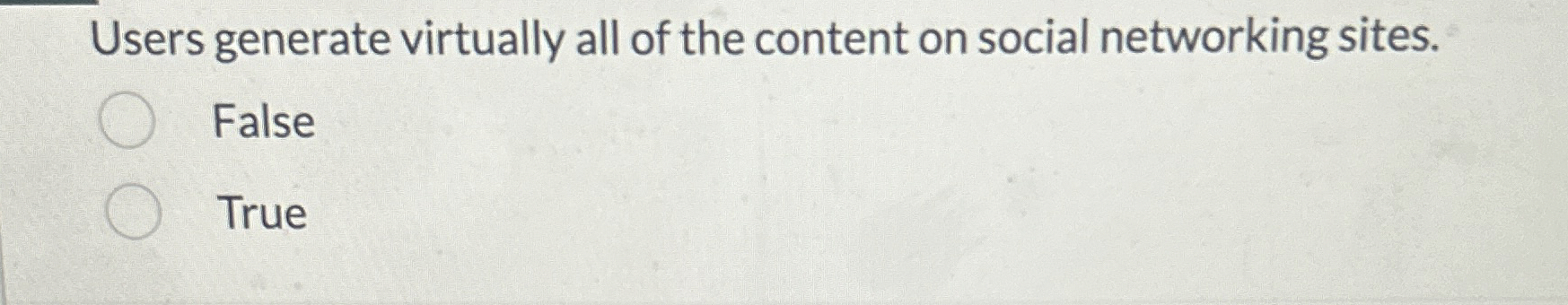 Users generate virtually all of the content on