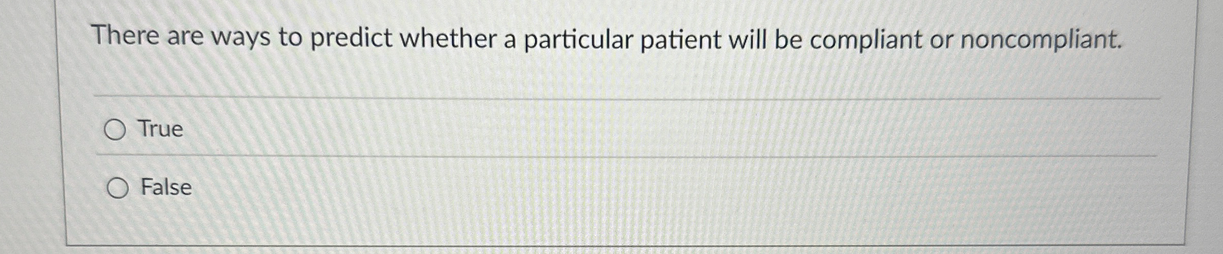 There are ways to predict whether a particular