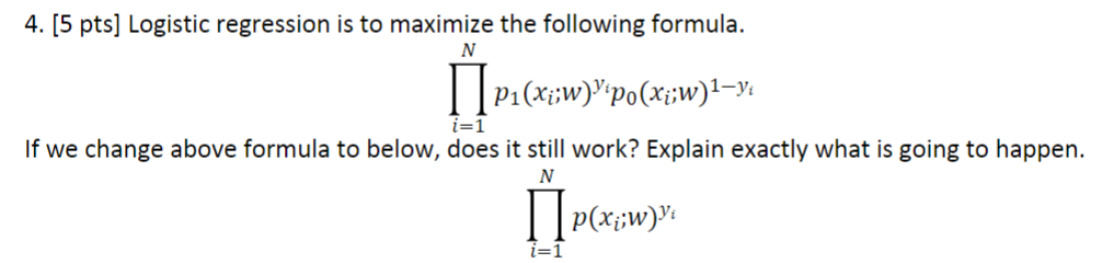 . [ 3 pts ] Explain using the reason linear