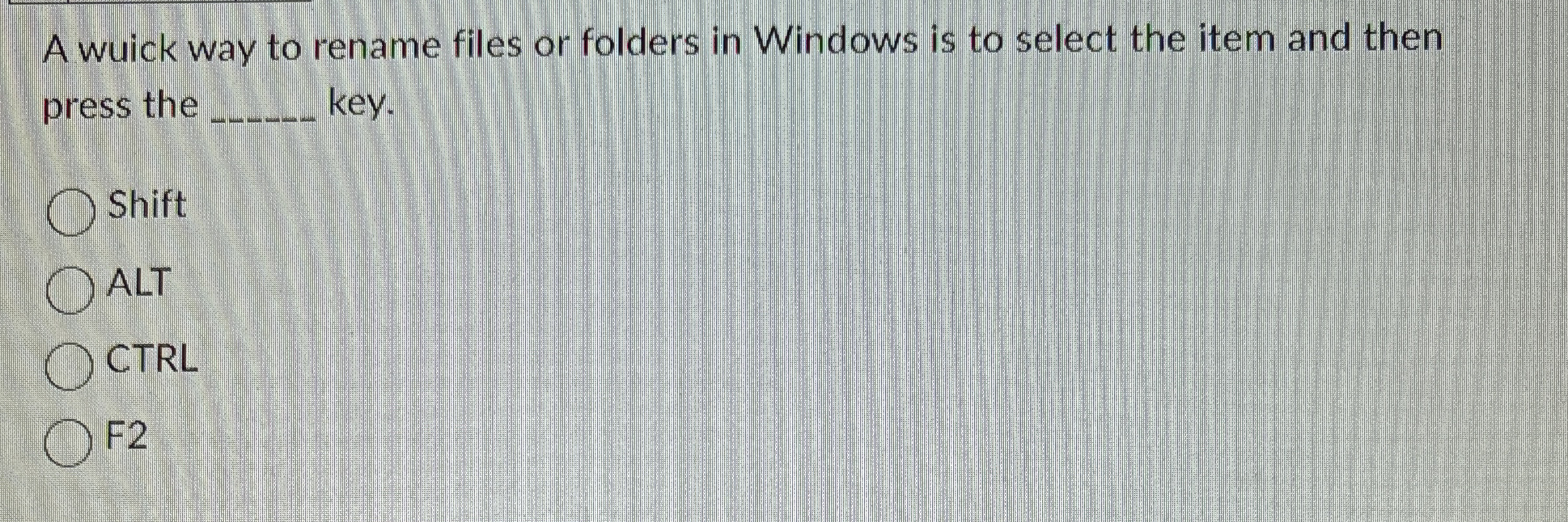 A wuick way to rename files or folders in Windows