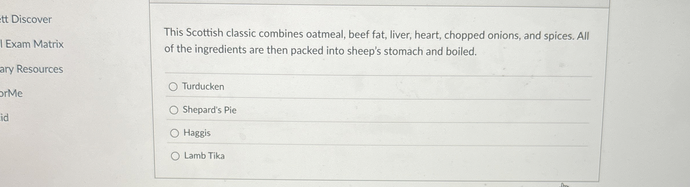 tt Discover I Exam Matrix ary Resources riMe id