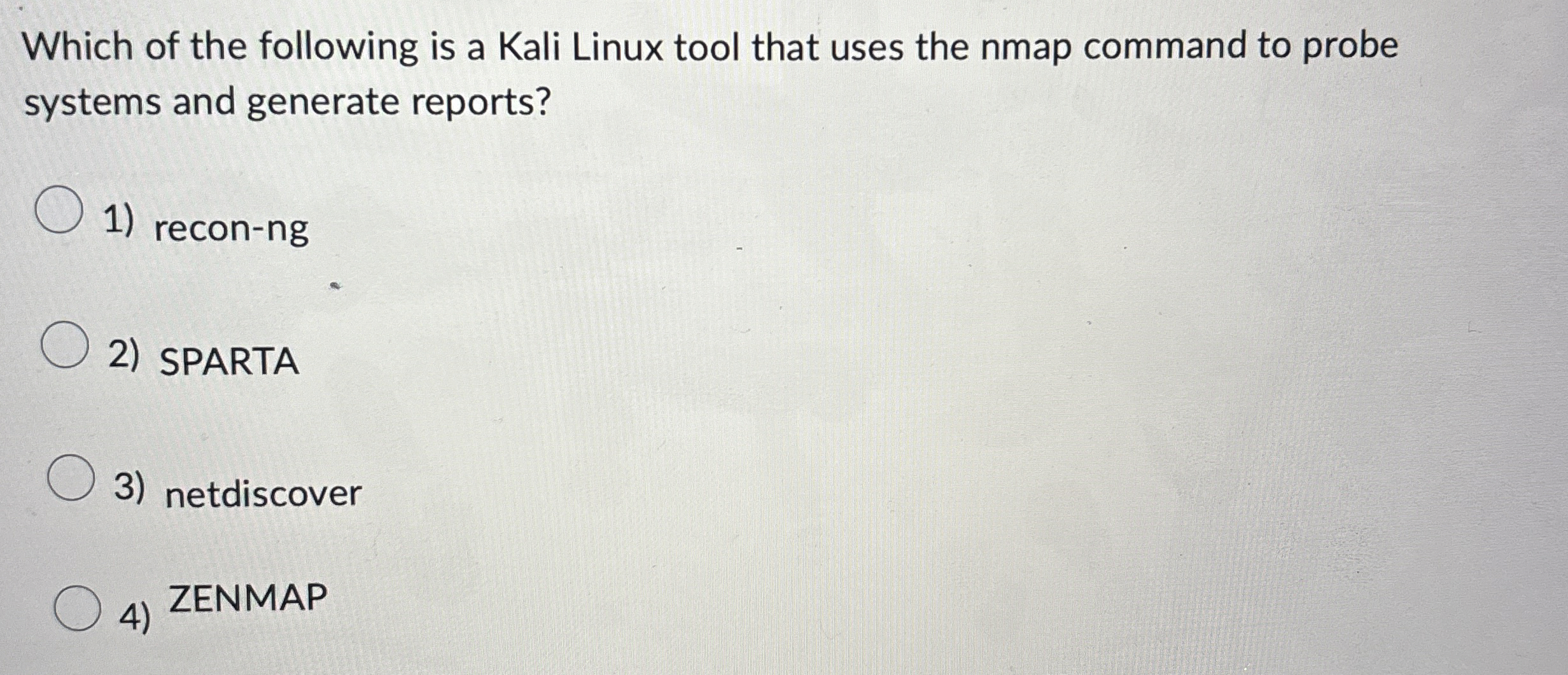 Which of the following is a Kali Linux tool that