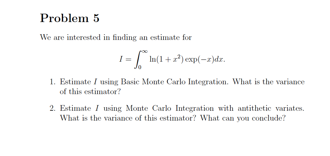 Use Python to solve Problem 5 We are interested