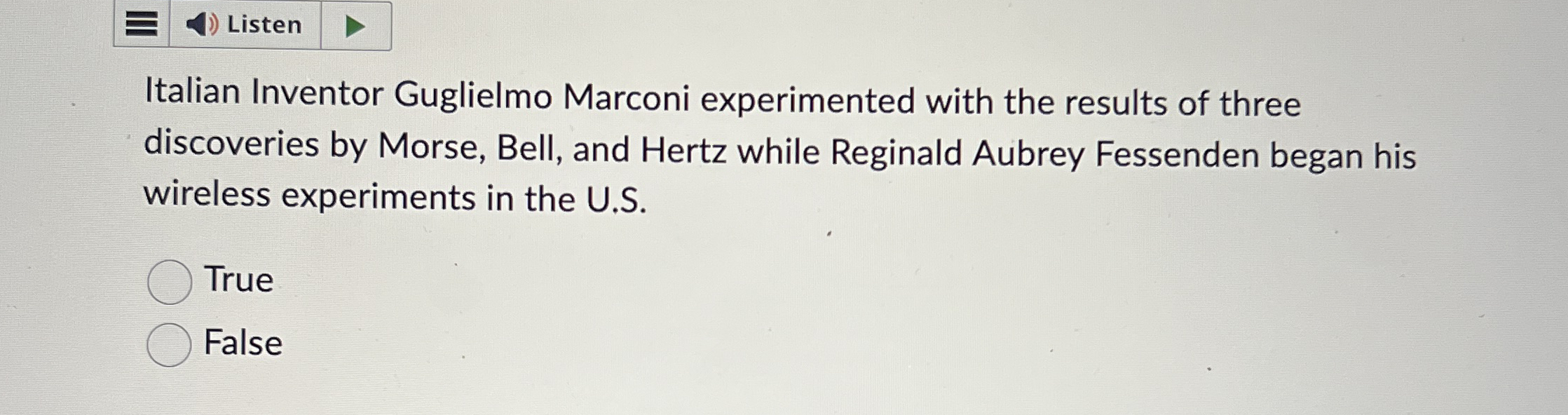 Listen Italian Inventor Guglielmo Marconi