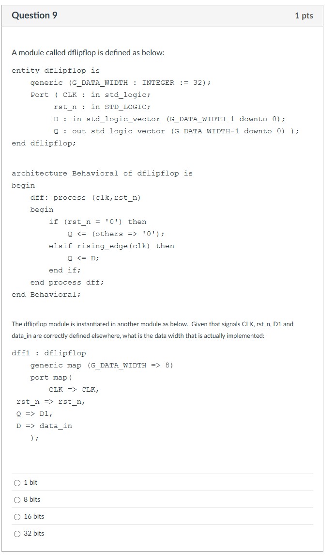 Please help i am not sure if the answer is 1 bit