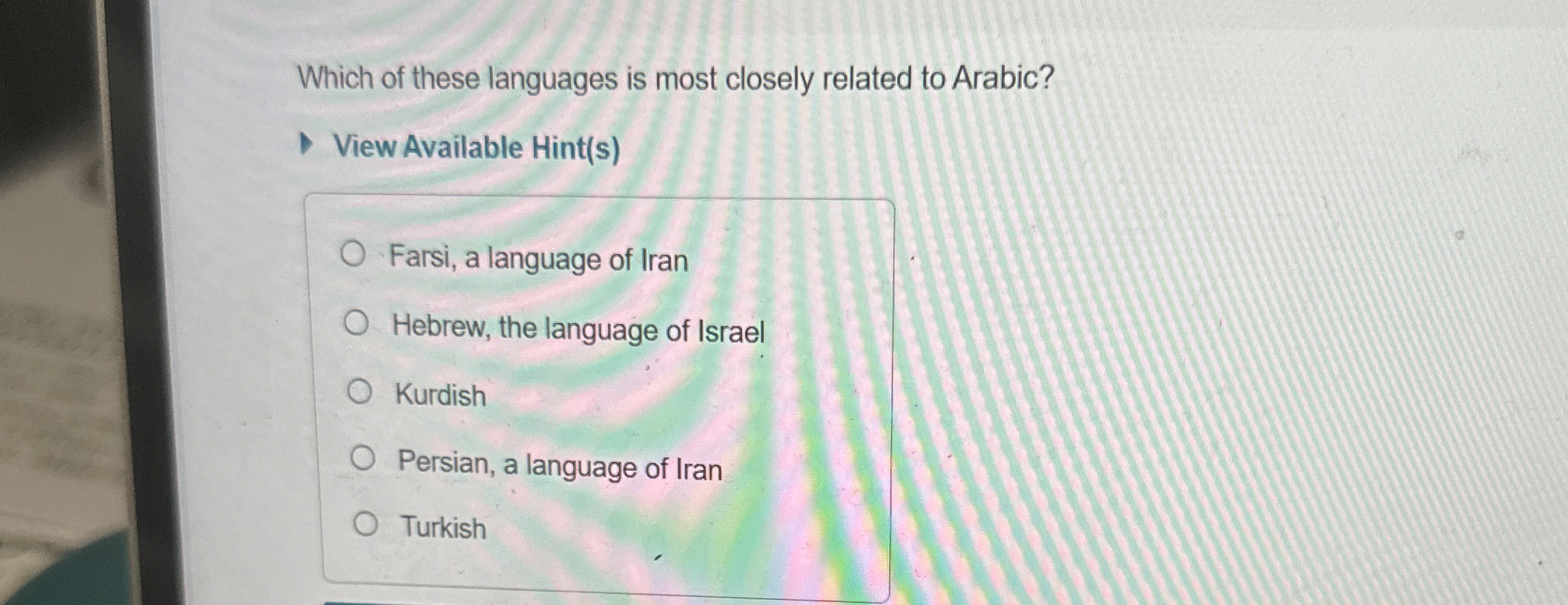 Which of these languages is most closely related