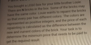 You bought a LEGO box for your little brother
