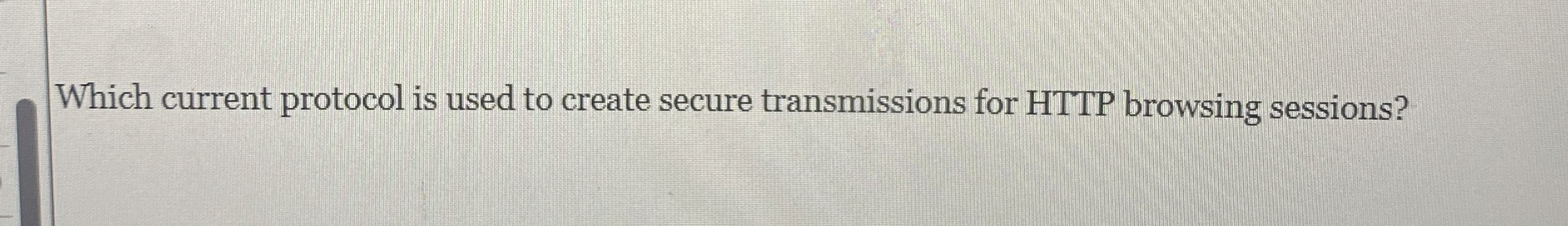 Which current protocol is used to create secure