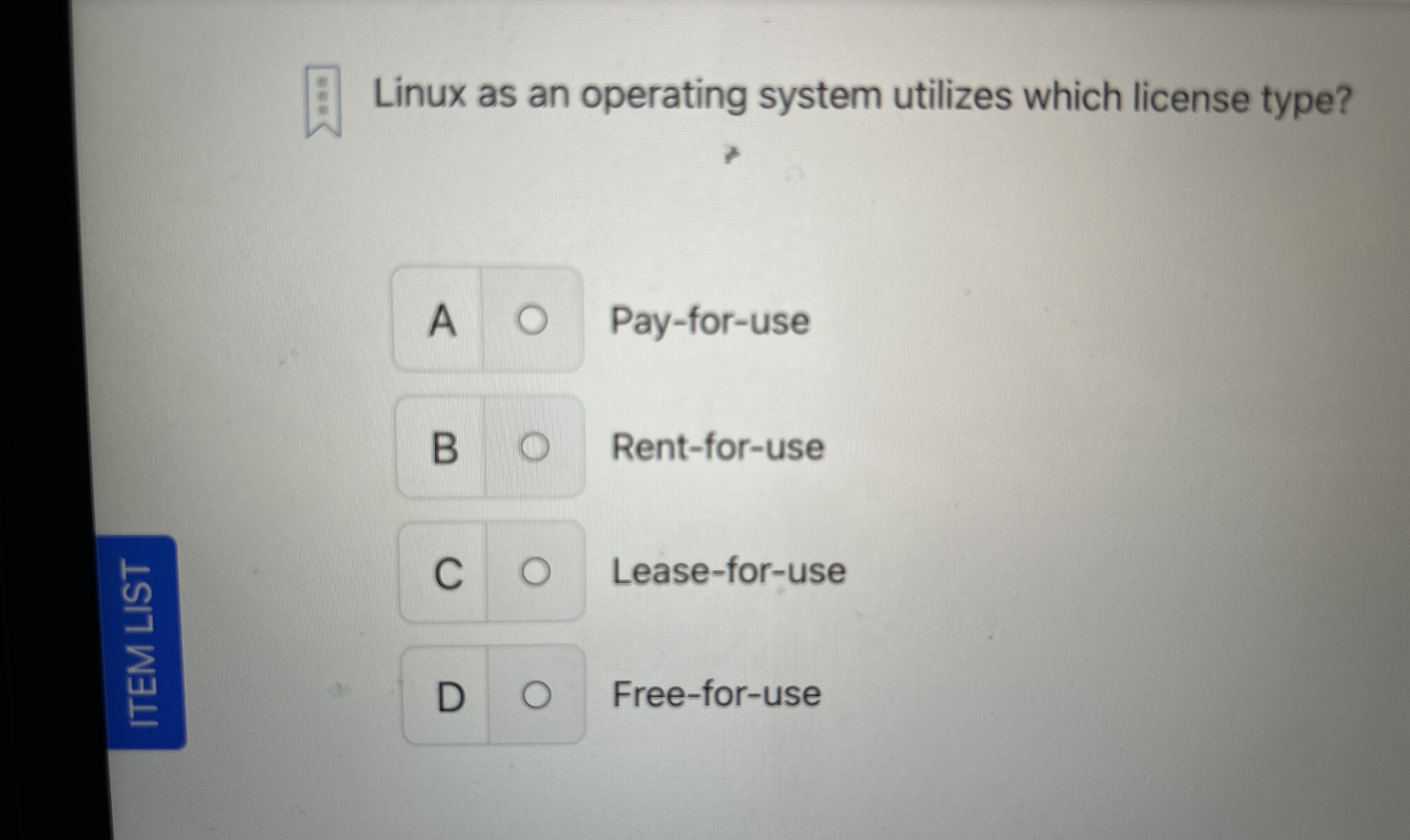 Linux as an operating system utilizes which