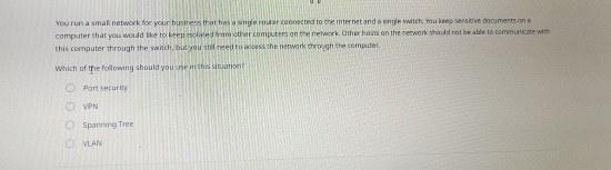 computer that you would the to keep oolated fram