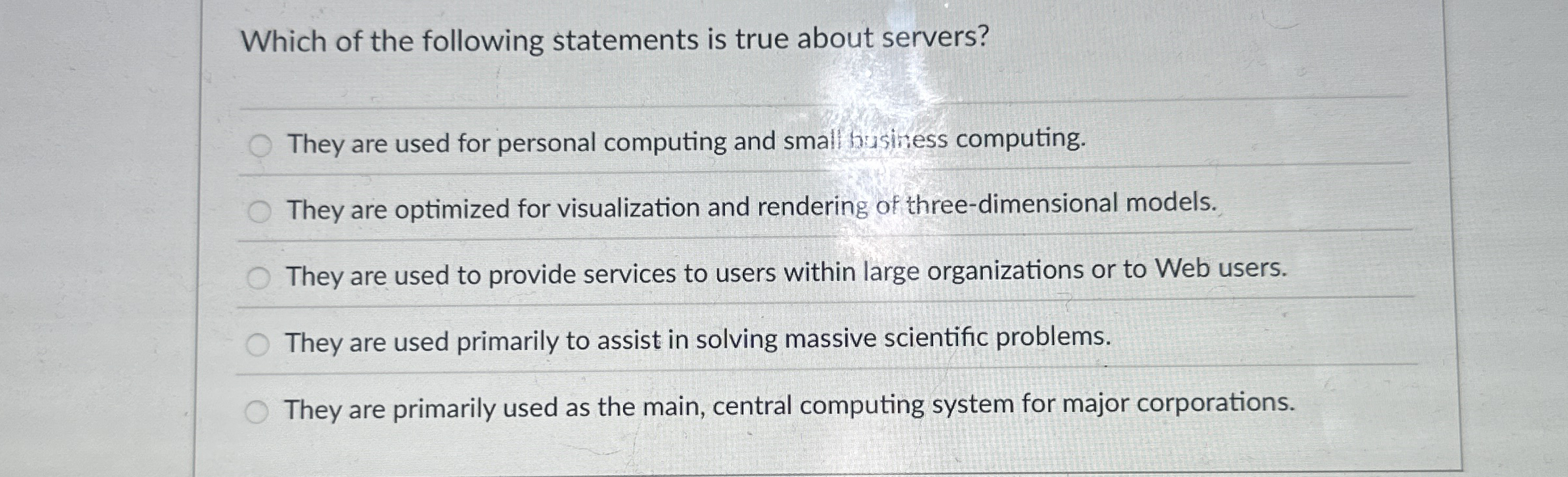 Which of the following statements is true about