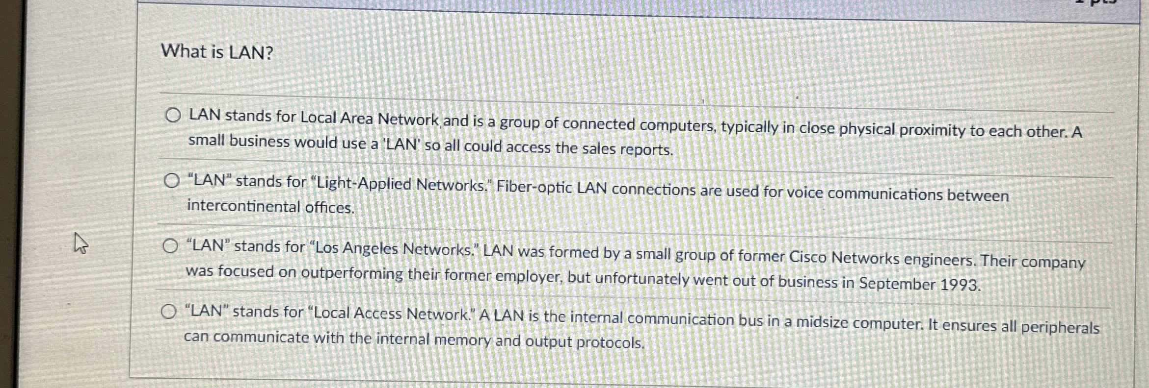What is LAN? LAN stands for Local Area Network