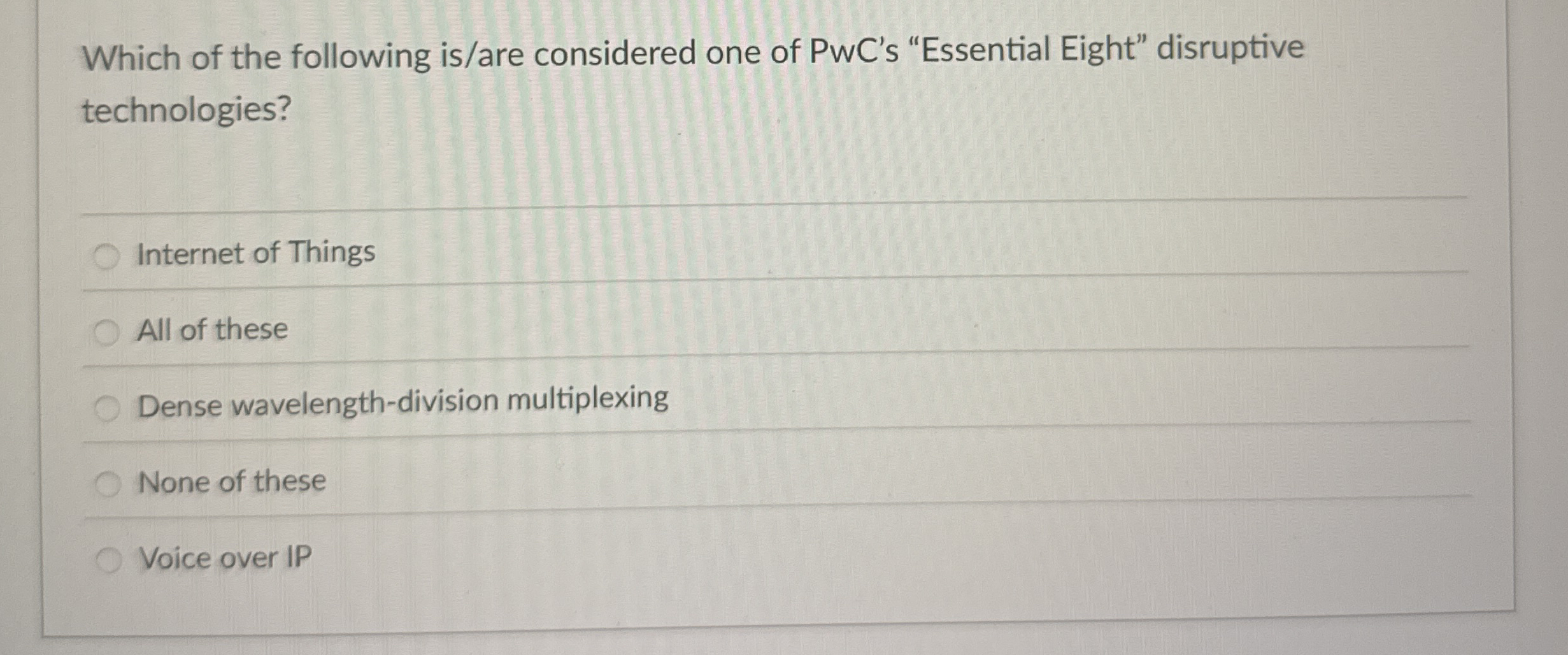 Which of the following is / are considered one of