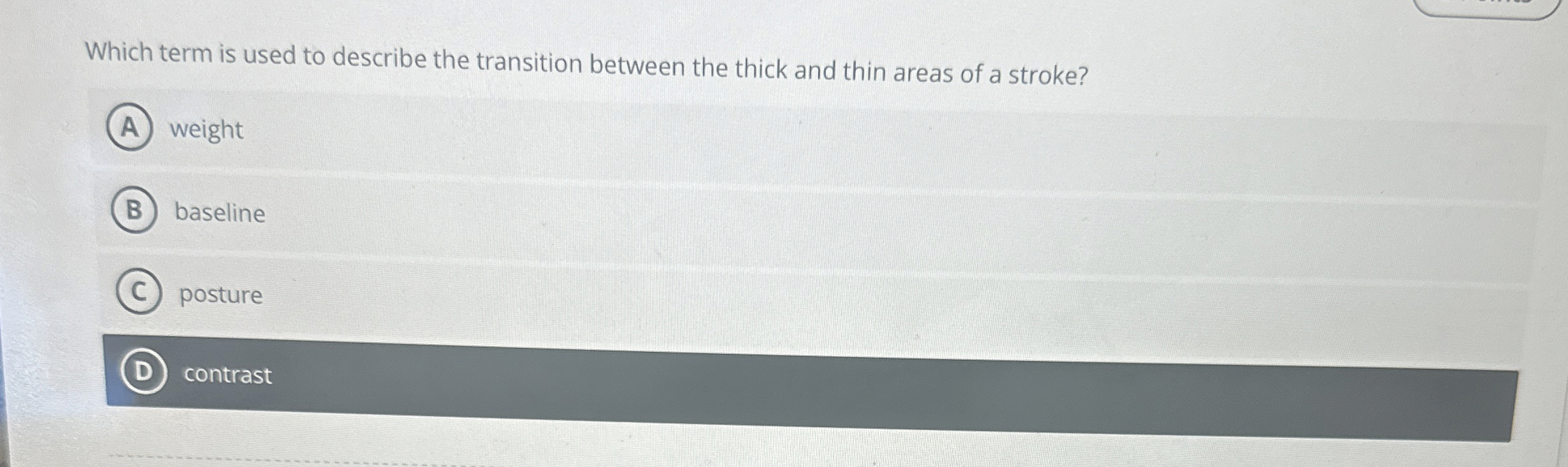 Which term is used to describe the transition