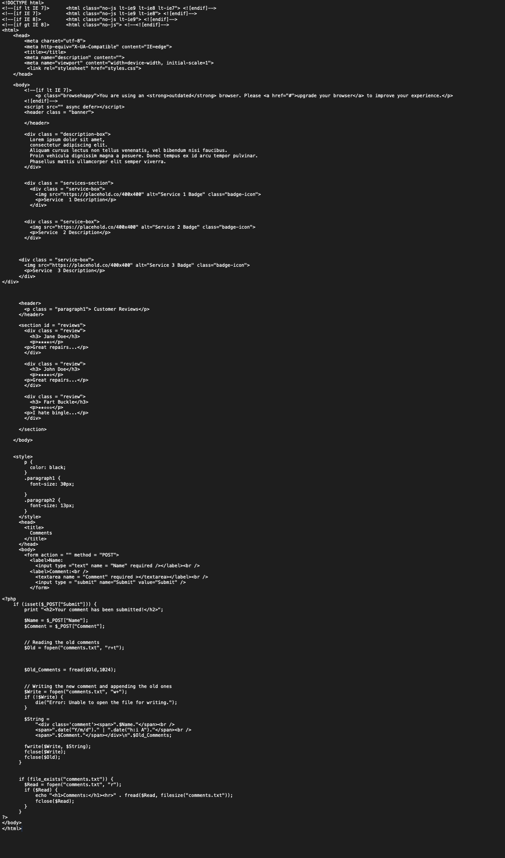Service 1 Description Customer ReviewsGreat
