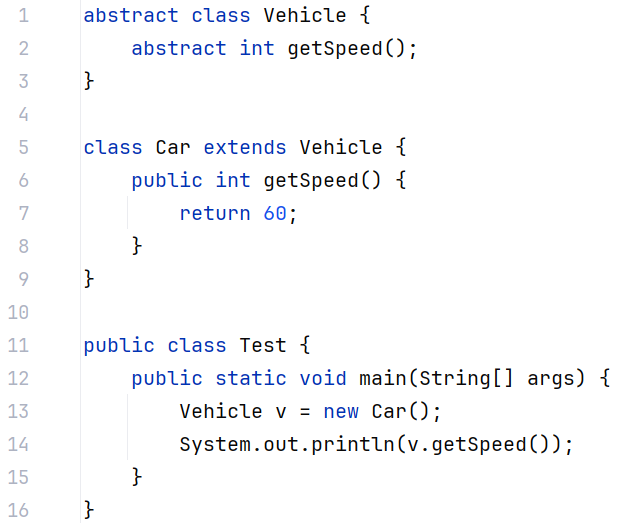 What will code output? abstract class Vehicle {