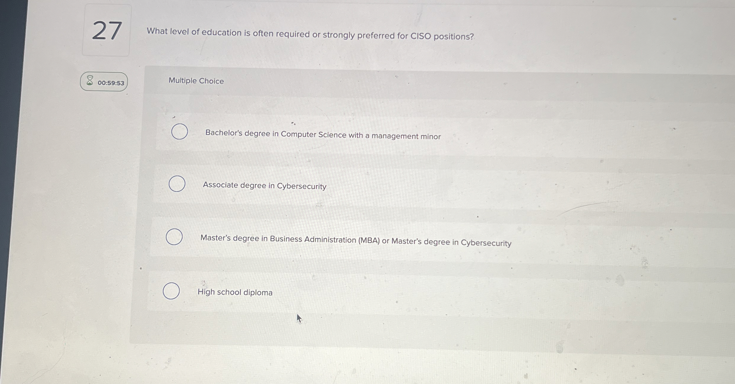 2 7 What level of education is often required or