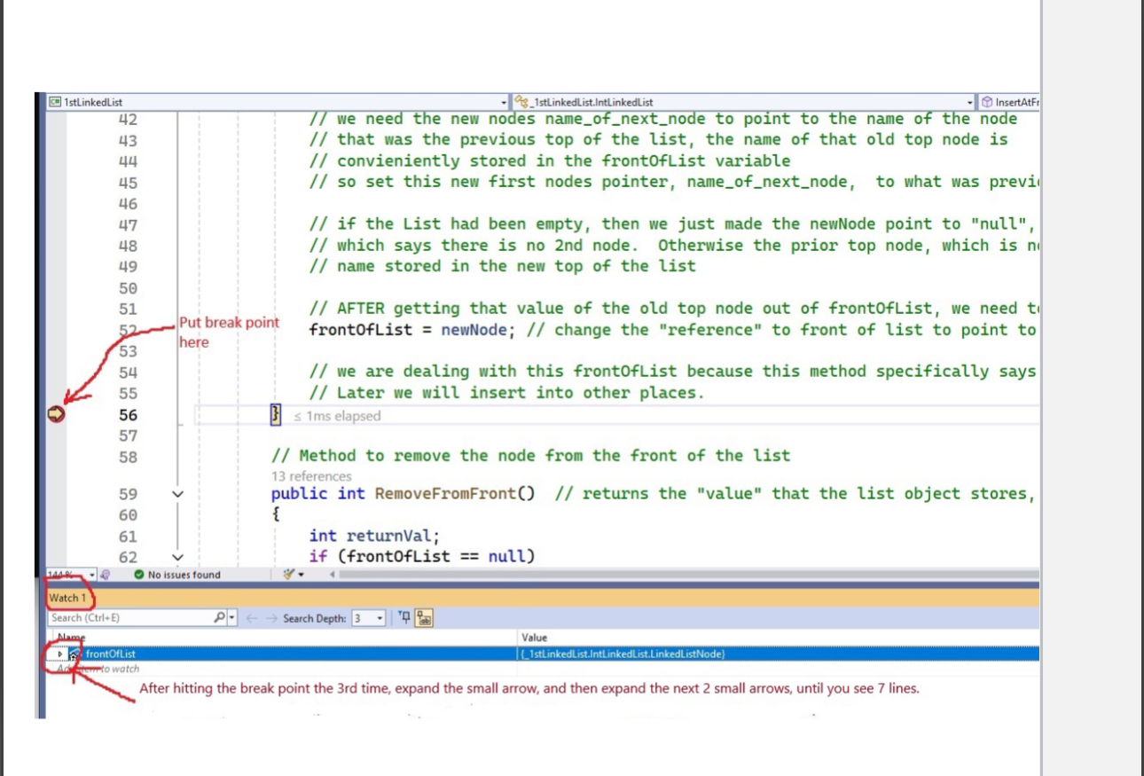 Your homework is to describe the data structure