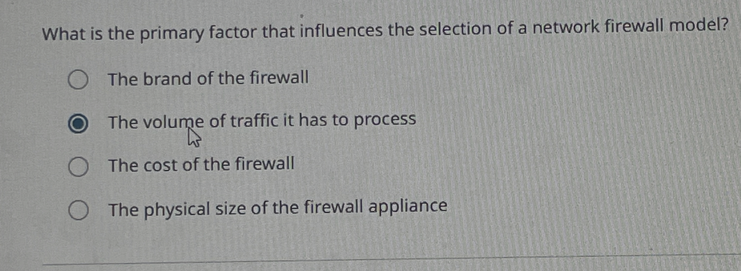 What is the primary factor that influences the