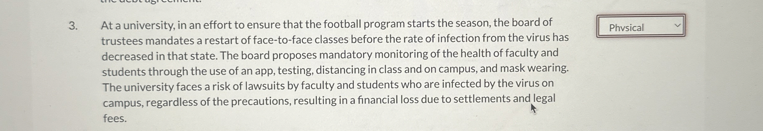 At a university, in an effort to ensure that the