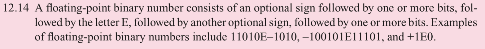 1 2 . 1 4 A floating - point binary number