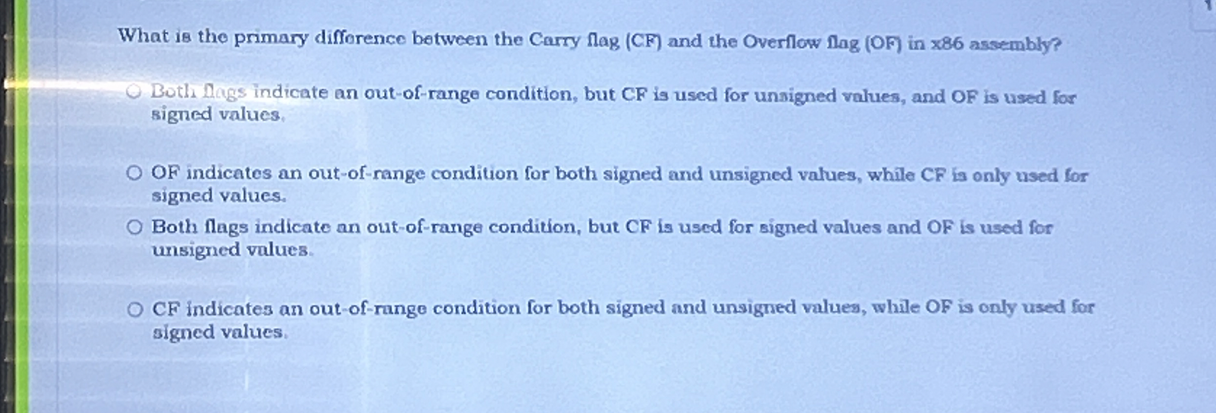 What is the primary difforence between the Carry