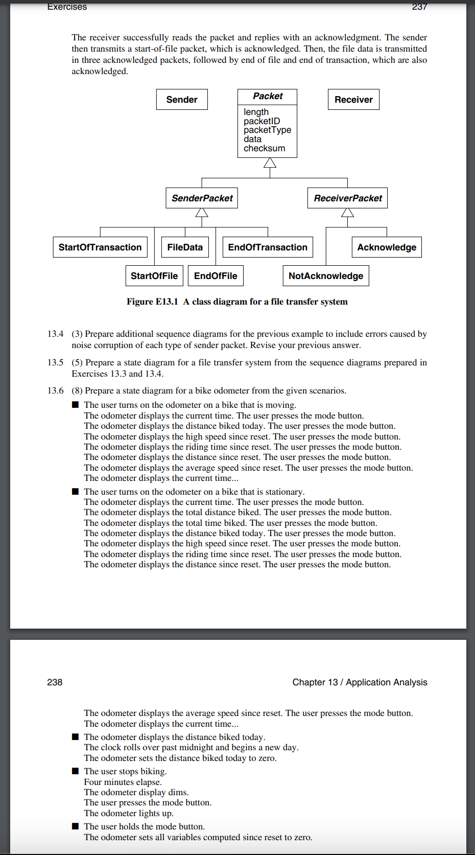 The receiver successfully reads the packet and