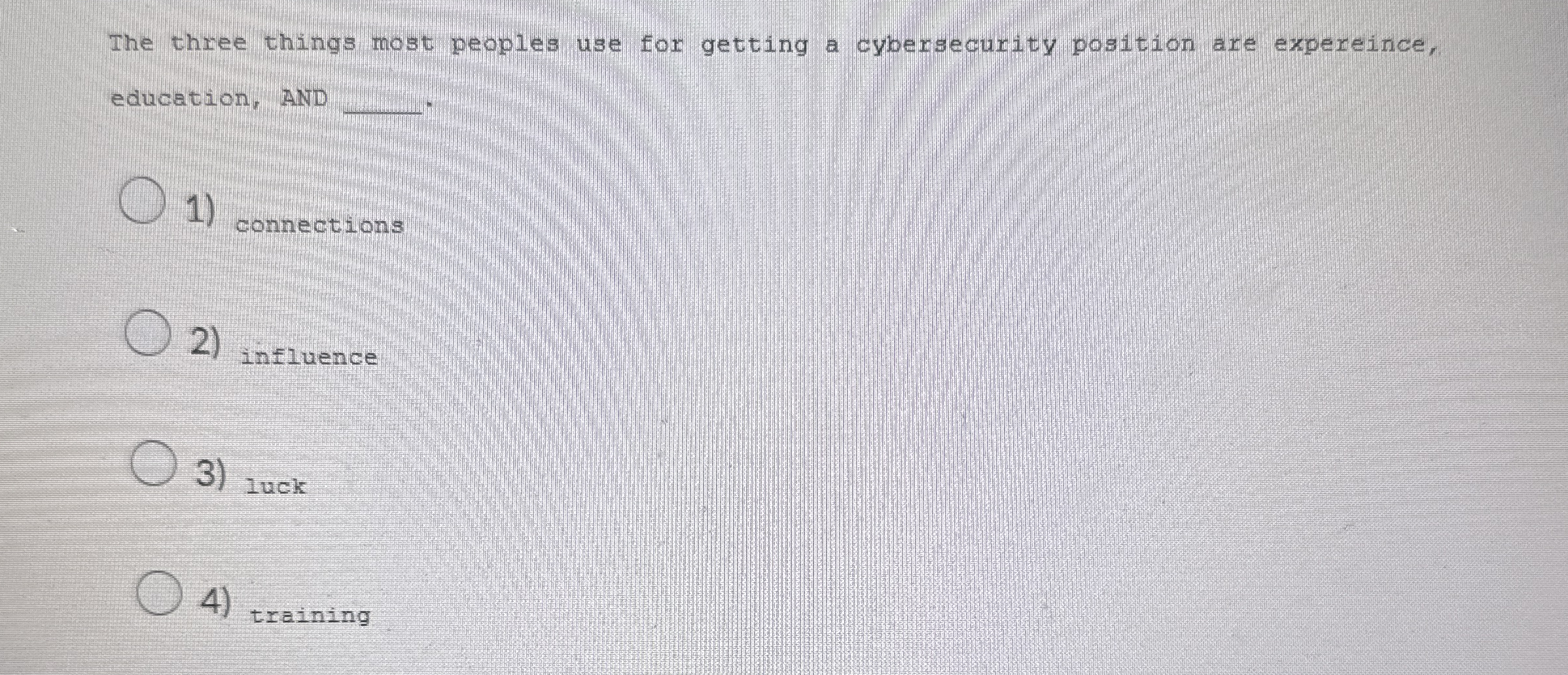 The three things most peoples use for getting a