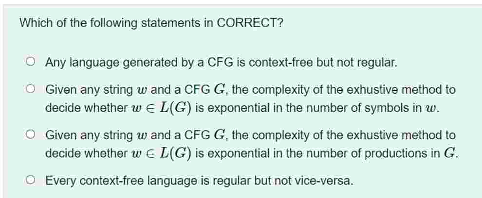 Which of the following statements in CORRECT?Any