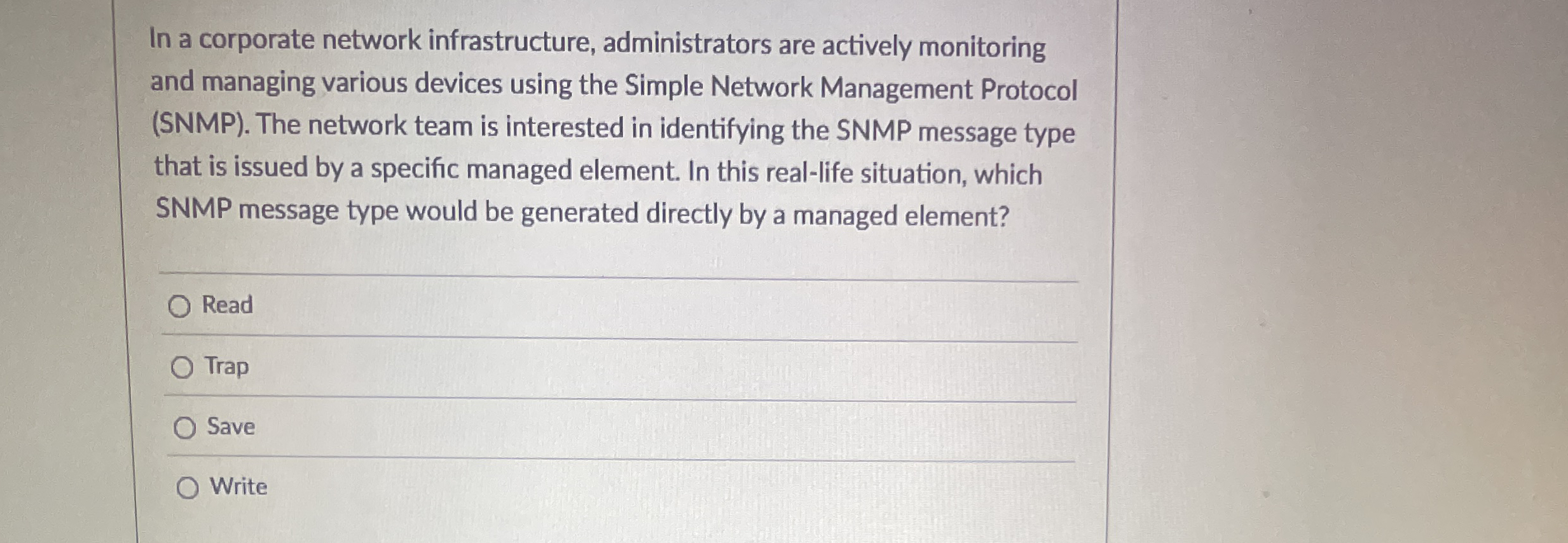 In a corporate network infrastructure,