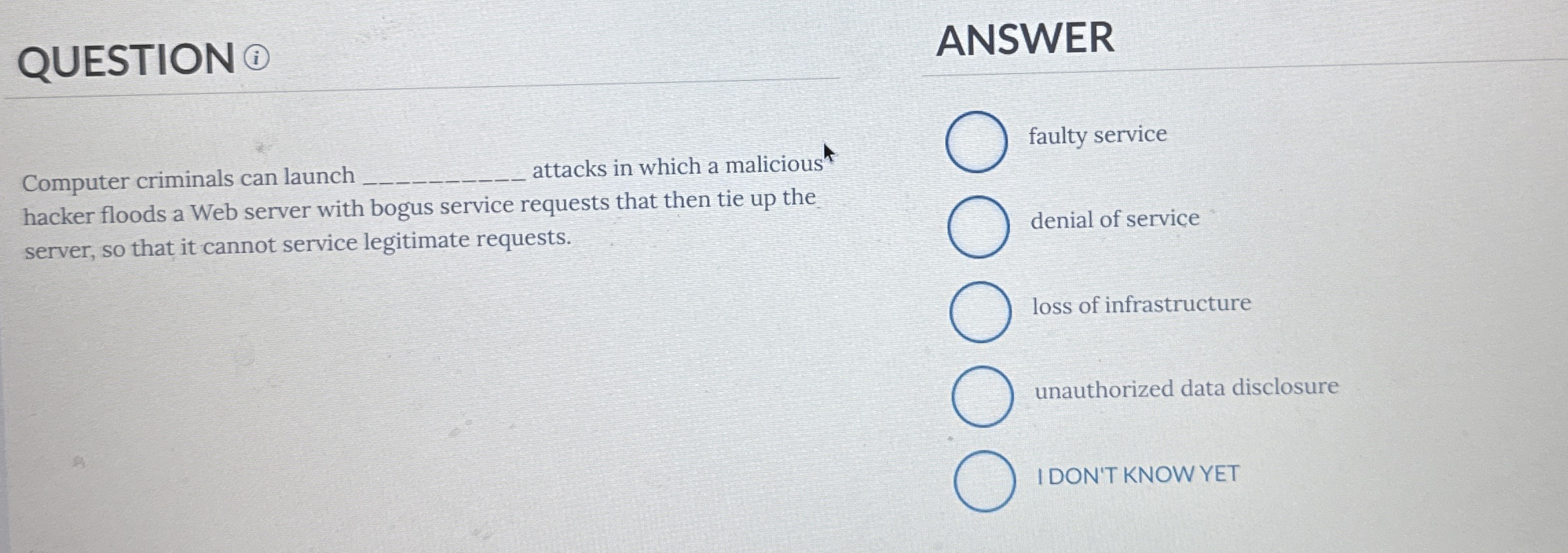 QUESTION ( i ) ANSWER Computer criminals can