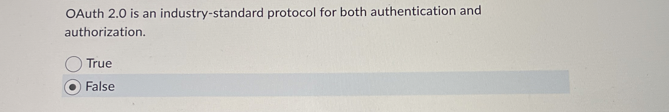 OAuth 2 . 0 is an industry - standard protocol
