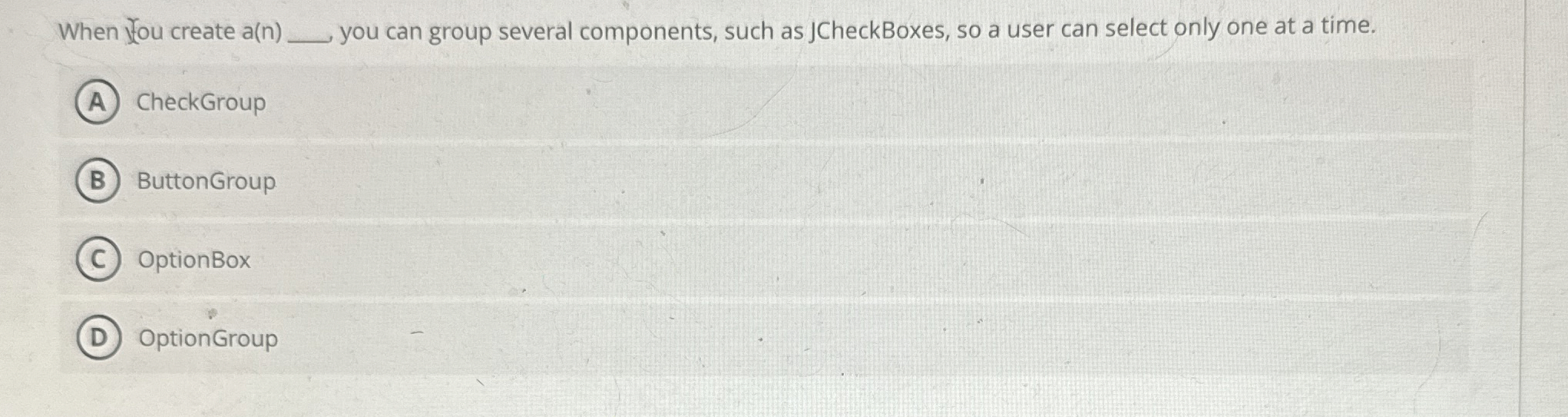 When f o u create a ( n ) you can group several