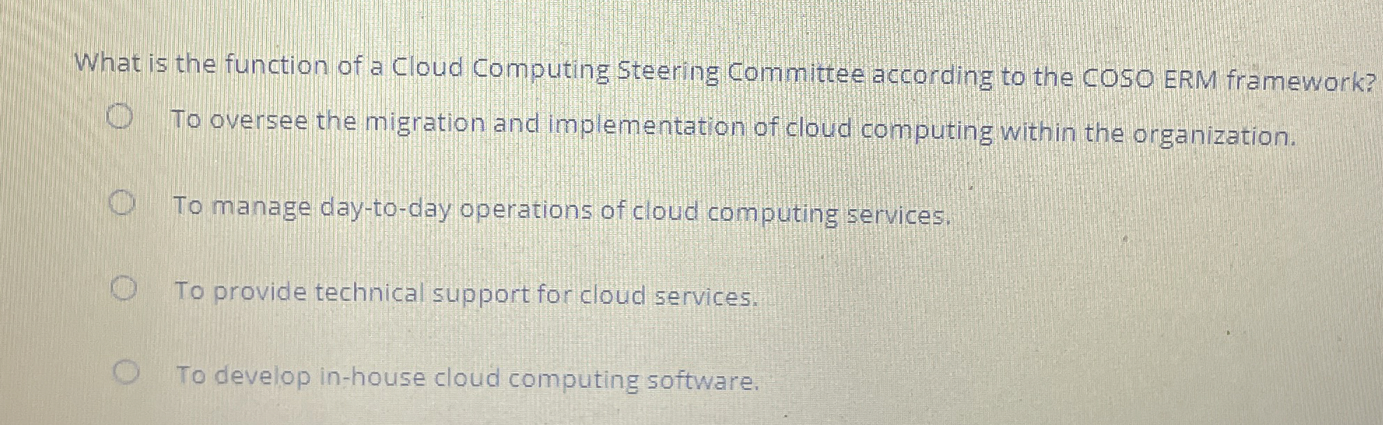 What is the function of a Cloud Computing