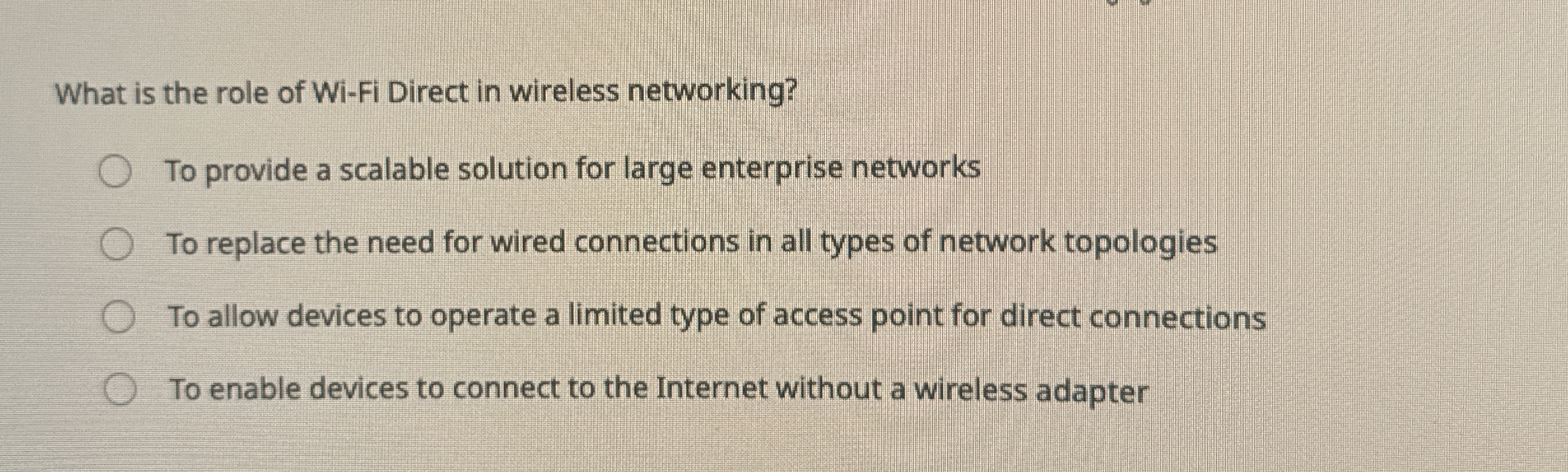 What is the role of Wi - Fi Direct in wireless