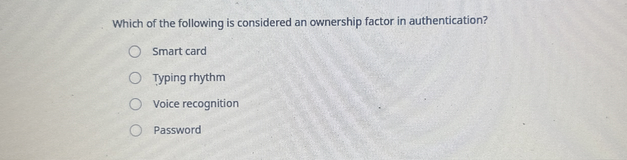 Which of the following is considered an ownership