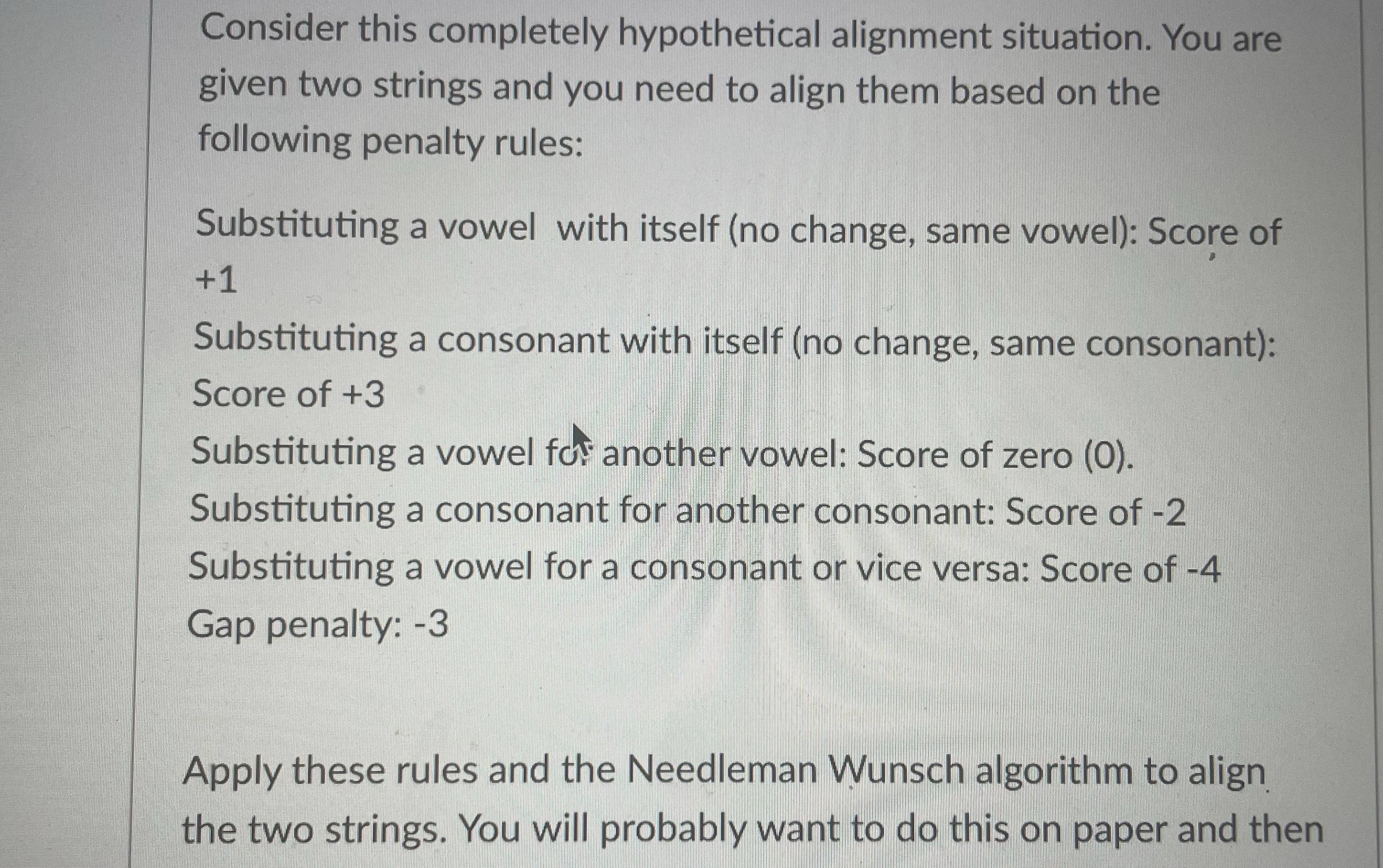 Consider this completely hypothetical alignment