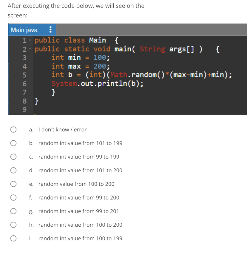 After executing the code below, we will see on
