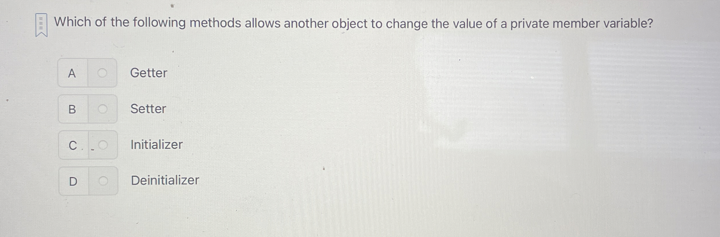 Which of the following methods allows another