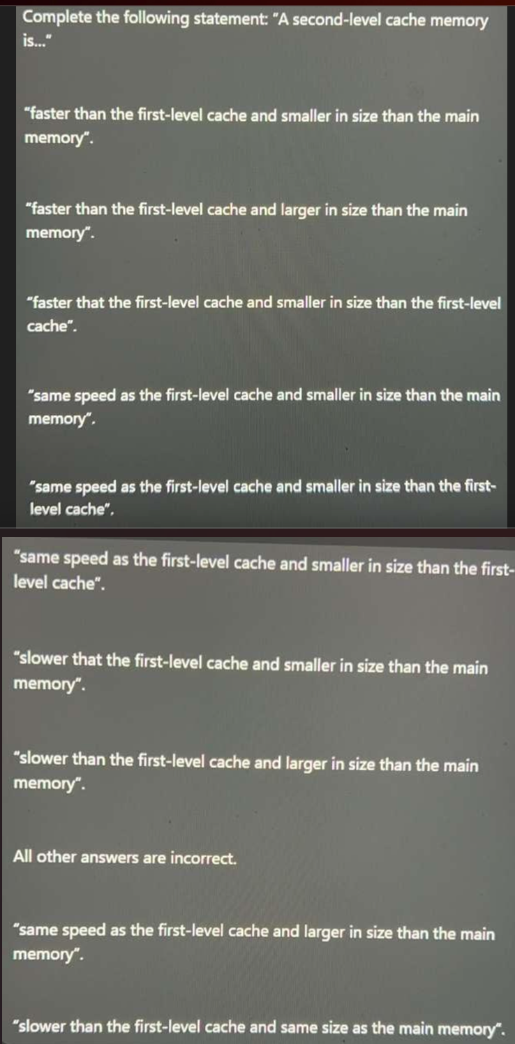 Complete the following statement: "A second -