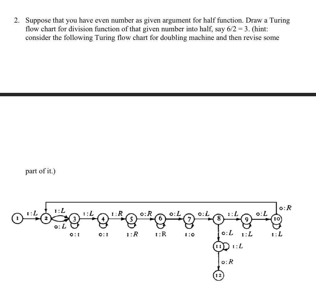 2 . Suppose that you have even number as given