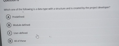 Which one of the following is a data type with a