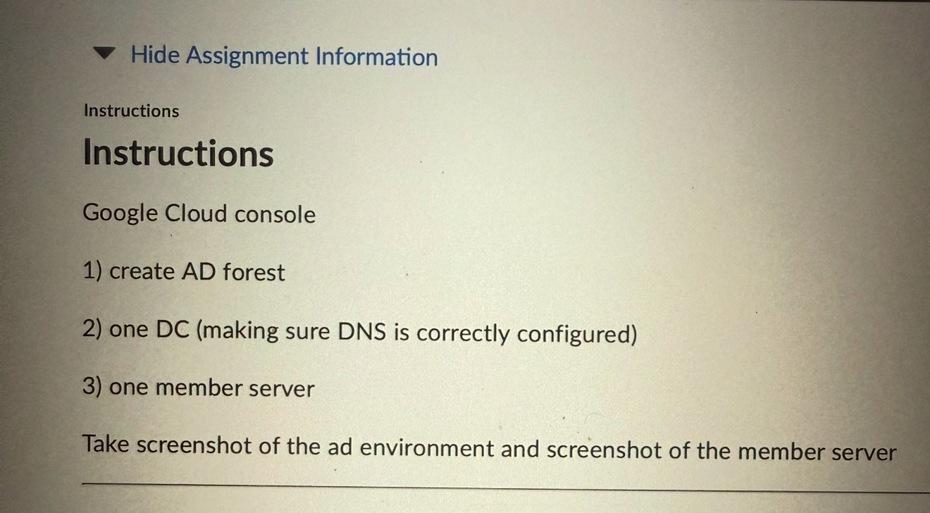 Hide Assignment Information Instructions