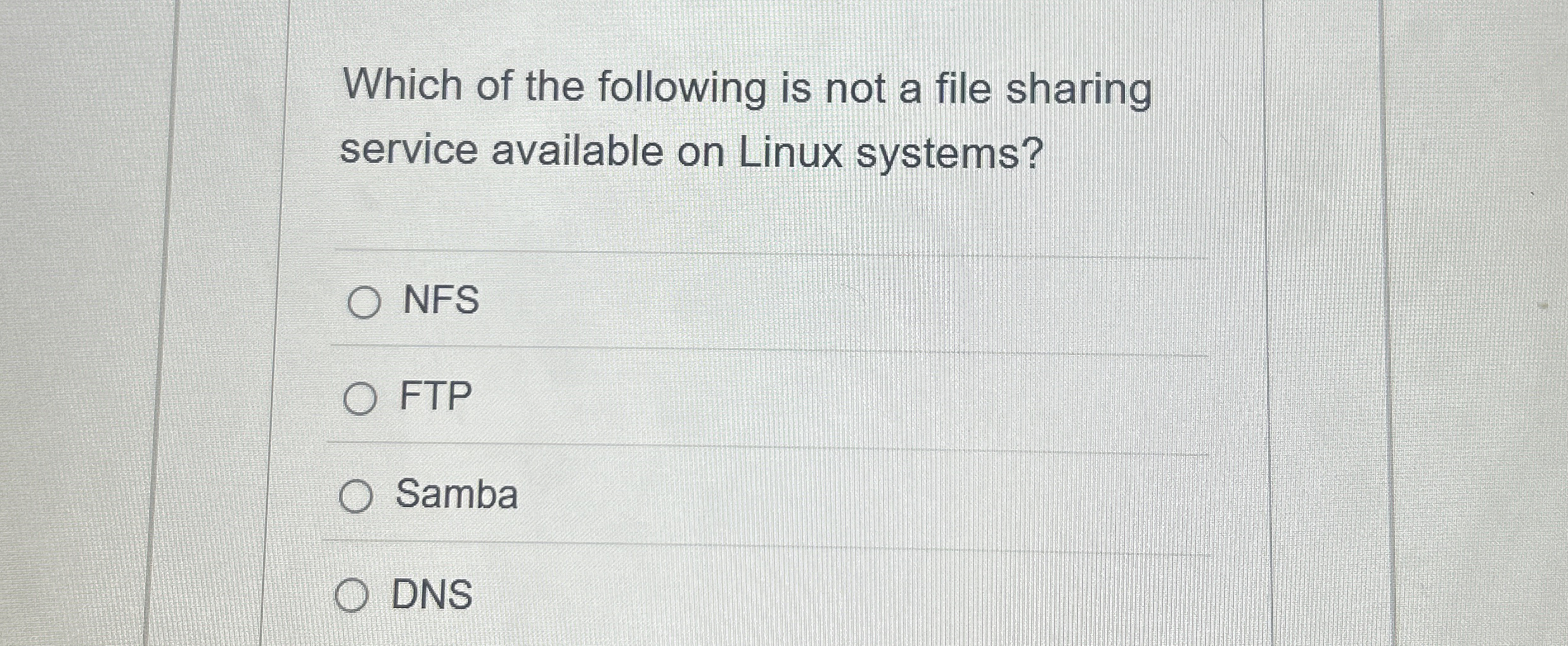 Which of the following is not a file sharing