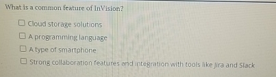 What is a common feature of l n V ision? Cloud