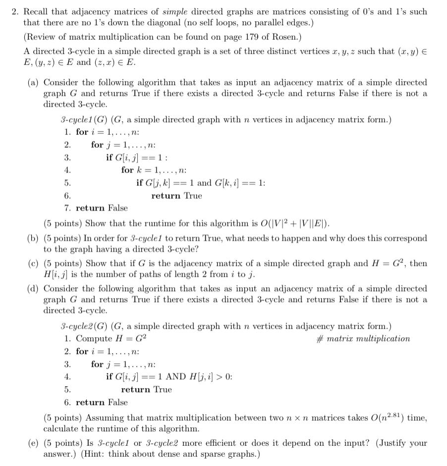 Please answer 2 A , specifically. I should have